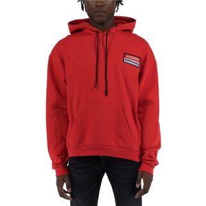 Members of the Rage, Heren, Sweatshirts & Hoodies, Rood, Maat: L Katoen,