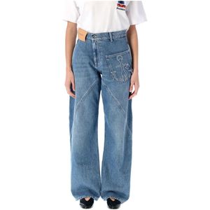 JW Anderson, Dames, Jeans, Blauw, Maat: W25 Denim,