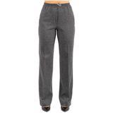 Weekend Max Mara - Zelma Trousers - Grijs - Lange Broeken - Jacquard Jersey