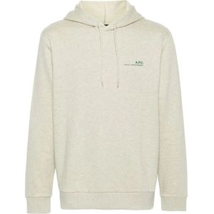 A.p.c., Heren, Sweatshirts & Hoodies, Groen, Maat: L Katoen,