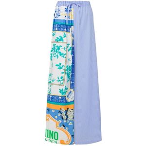 Moschino, Dames, Broeken, Veelkleurig, Maat: 2XS Katoen,