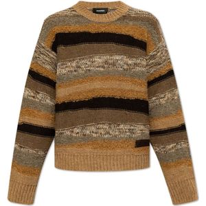 Dsquared2, Heren, Truien, Bruin, Maat: M Wol,