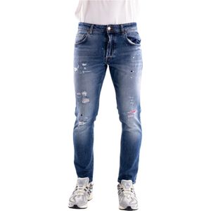 Don The Fuller, Heren, Jeans, Blauw, Maat: W30 Katoen,