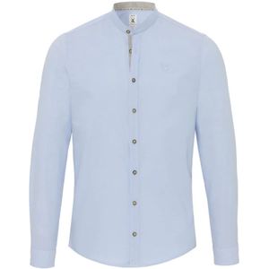 Hatico - Heren - Overhemden - Blauw - Maat: XL