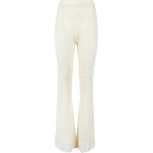 Patrizia Pepe, Dames, Broeken, Wit, Maat: M Katoen,