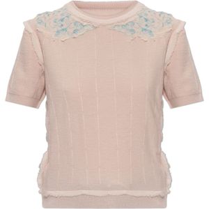 Maison Margiela, Dames, Truien, Roze, Maat: M Wol,