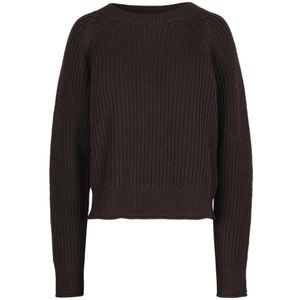 Alpha Studio, Dames, Truien, Bruin, Maat: M Wol,