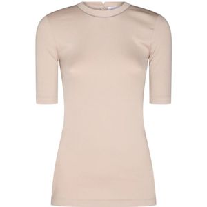 Brunello Cucinelli, Dames, Truien, Beige, Maat: M Katoen,