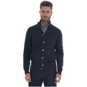 Gran Sasso, Heren, Truien, Blauw, Maat: L Wol,