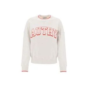 Autry Oversized Varsity Sweatshirt , Gray , Dames , Maat: XL