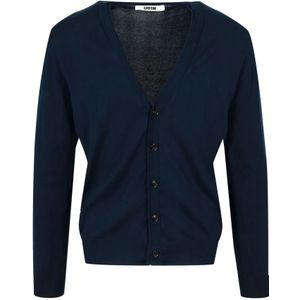 Mauro Grifoni, Heren, Truien, Blauw, Maat: S Katoen,