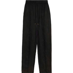Marant étoile, Dames, Broeken, Zwart, Maat: S Satijn,