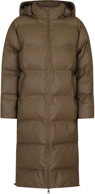 Neo Noir - Viviana - Gewatteerde Lange Jas - Dames - Met Capuchon