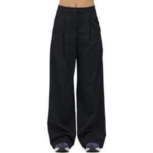 Max Mara, Dames, Broeken, Blauw, Maat: M Zijde,