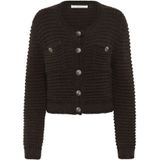 Gebreid jack met knoopsluiting, model 'cleana'