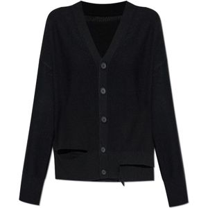 MM6 Maison Margiela, Dames, Truien, Zwart, Maat: M Wol,