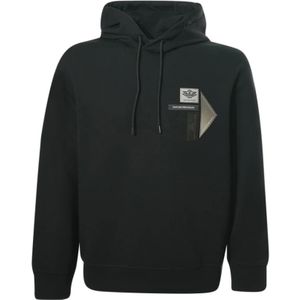 Emporio Armani, Heren, Sweatshirts & Hoodies, Zwart, Maat: S Katoen,