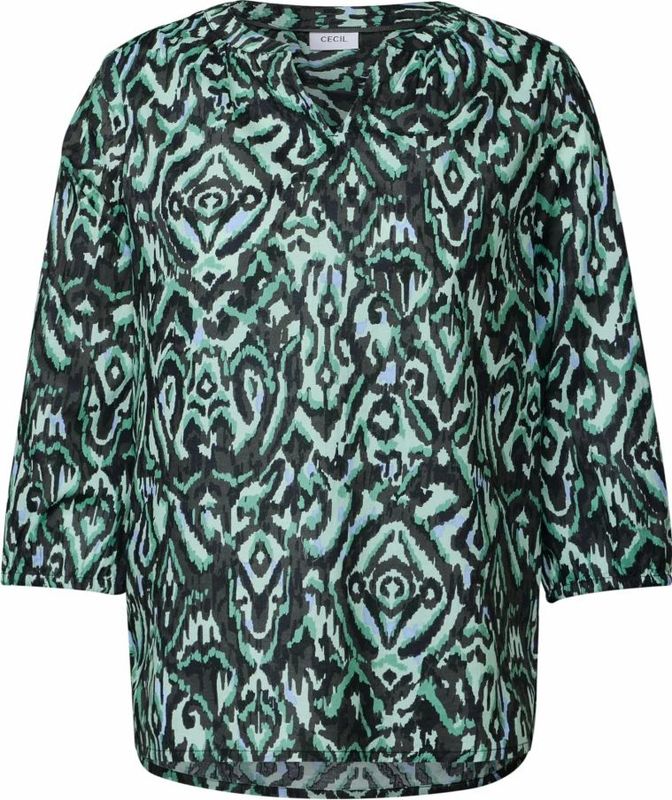 Cecil - Bedrukte Katoenen Blouse - Multicolour