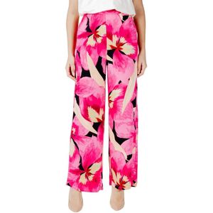 Only, Dames, Broeken, Roze, Maat: M Viscose,