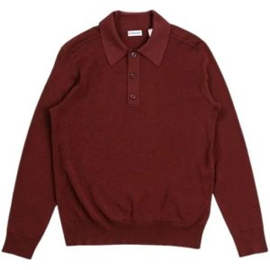 Burberry, Heren, Truien, Rood, Maat: XL Wol,