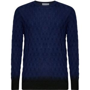 Richmond, Heren, Truien, Blauw, Maat: S Wol,