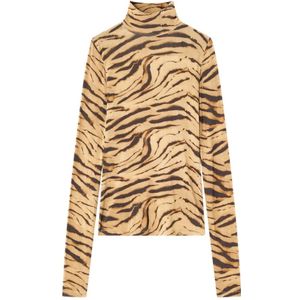 Ganni, Dames, Tops, Veelkleurig, Maat: L Viscose,