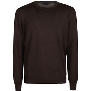 Fay, Heren, Truien, Bruin, Maat: 2XL Wol,