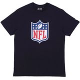 New Era - NFL Shield Logo Tee - T-shirt - Blauw - Katoen
