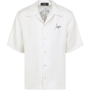 Amiri, Heren, Overhemden, Wit, Maat: L Zijde,