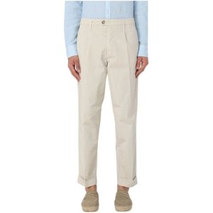 Re-Hash, Heren, Broeken, Beige, Maat: W36