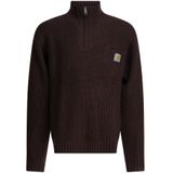 Carhartt Wip - Detroit Half Zip - Truien - Bruin - Coltrui
