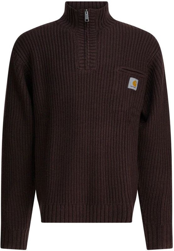 Carhartt Wip - Detroit Half Zip - Truien - Bruin - Coltrui