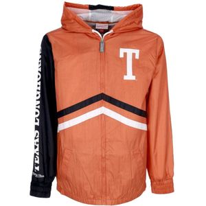 Mitchell & Ness, Heren, Jassen, Oranje, Maat: L Zijde,