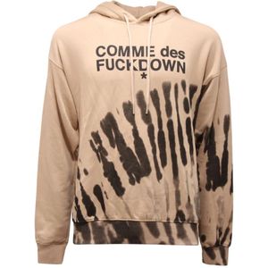 Comme des Fkdown, Heren, Sweatshirts & Hoodies, Beige, Maat: S Fleece,