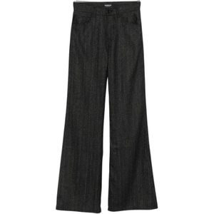 Dondup, Dames, Broeken, Zwart, Maat: W26
