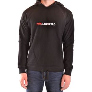 Karl Lagerfeld, Heren, Sweatshirts & Hoodies, Zwart, Maat: S Katoen,