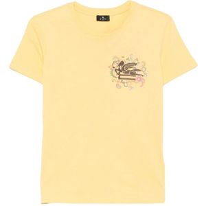 Etro, Dames, Tops, Geel, Maat: S Katoen,