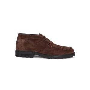 Santoni Suede Chukka Boot , Brown , Heren , Maat: 40 1/2 EU