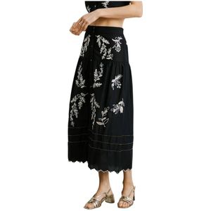 Pepe Jeans, Dames, Rokken, Zwart, Maat: L Katoen,