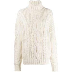 Circus Hotel, Dames, Truien, Beige, Maat: S Wol,