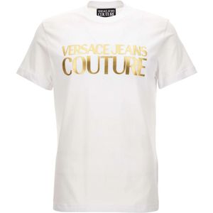 Versace Jeans Couture - T-shirt - Wit - Katoen