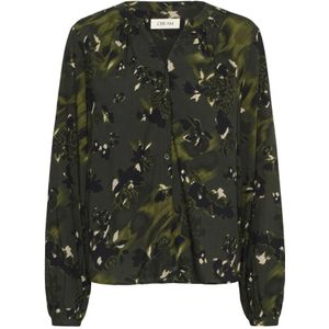 Cream, Dames, Blouses & Shirts, Groen, Maat: M