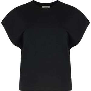 Agolde, Dames, Tops, Zwart, Maat: XS Katoen,