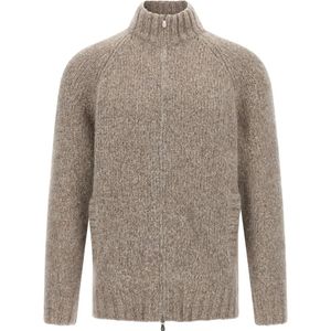 Brunello Cucinelli, Heren, Truien, Beige, Maat: XL Zijde,