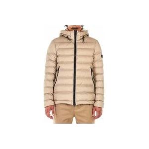 Peuterey Superlight And Semigloss Quilted Down Jacket Boggs , Gray , Heren , Maat: S