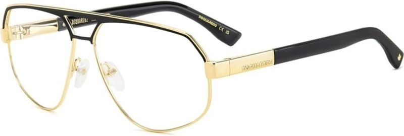 Dsquared2 - D2 0121 RHL - Optische Monturen - Metaal - Goud / Zwart