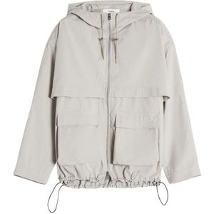 Maison Kitsuné, Heren, Jassen, Grijs, Maat: M Polyamide,