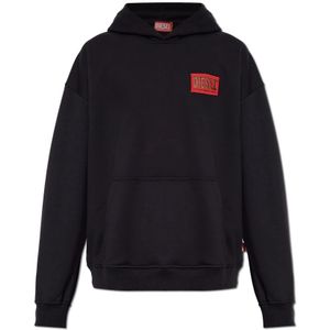 Diesel - S-Boxt-Hood-S1 - Hoodie - Zwart - Katoen