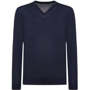 Kiton, Heren, Truien, Blauw, Maat: M Wol,
