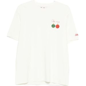 MC2 Saint Barth, Heren, Tops, Wit, Maat: S